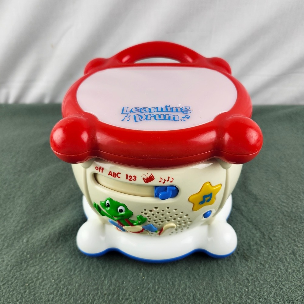 Leap Frog Leapfrog Learning Drum Musical Lights Sound ABC 123 Tested & Working